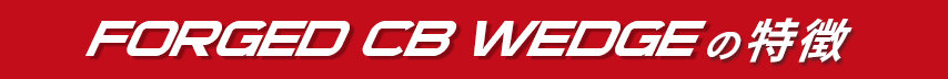 forged cb wedgeの特徴